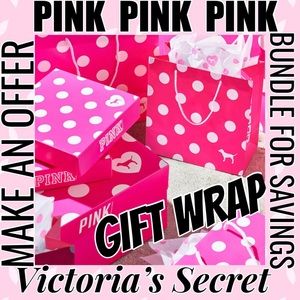 PINK •VICTORIAS SECRET •GIFT WRAP •BAGS •BOXES